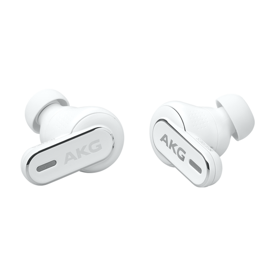 AKG N5 Hybrid - White - True wireless noise cancelling earbuds - Detailshot 6